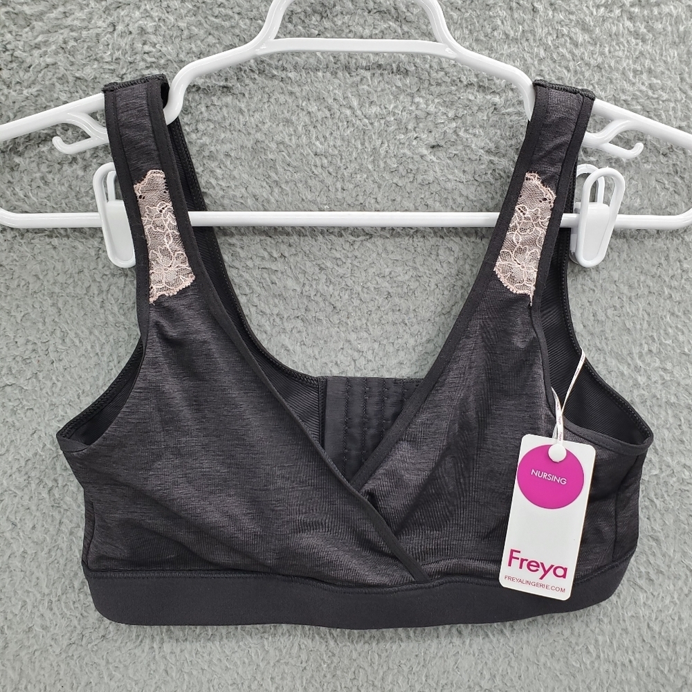 Freya Chi Nursing Bra Gray NWT Womens Size Small